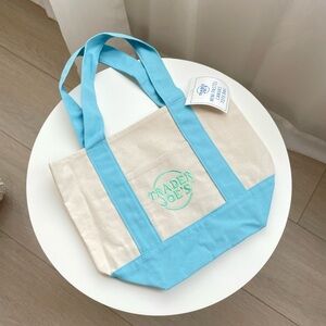 Trader Joe’s Mini Pastel Canvas Tote Bag - Light Blue